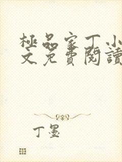 极品家丁小说全文免费阅读