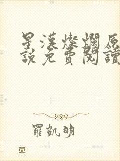 星汉灿烂原著小说免费阅读