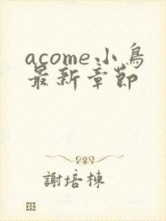 acome小鸟最新章节