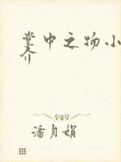 掌中之物小说简介