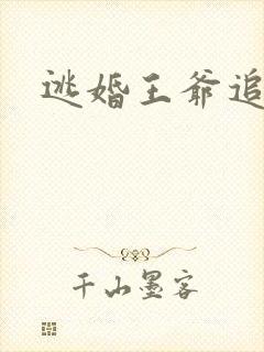 逃婚王爷追逃妃