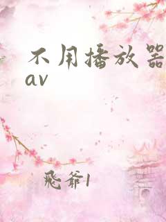 不用播放器的gav