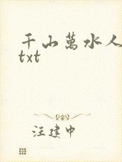 千山万水人海中txt