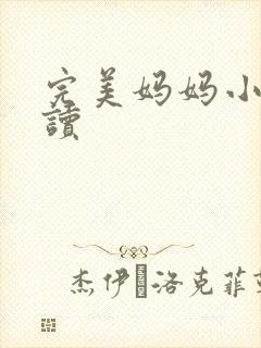 完美妈妈小说阅读