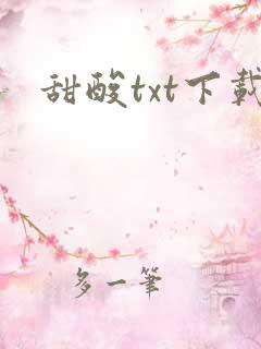 甜酸txt下载
