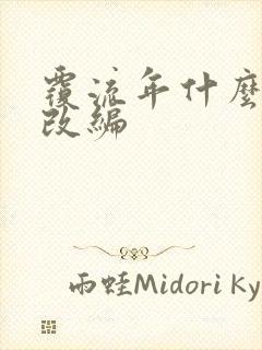 覆流年什么小说改编