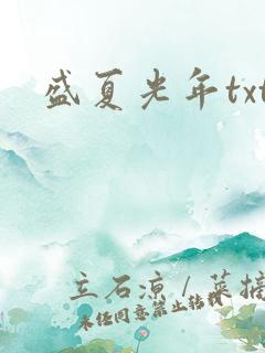 盛夏光年txt