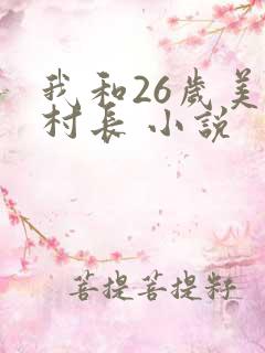 我和26岁美女村长 小说