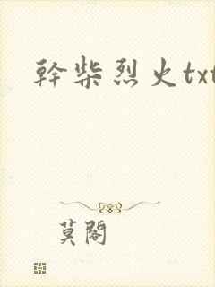 干柴烈火txt