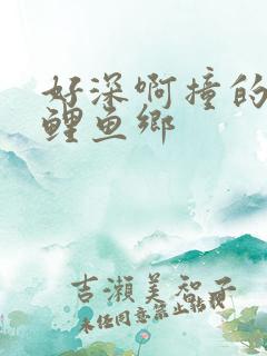 好深啊撞的好吗鲤鱼乡