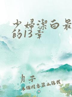 少妇洁白最刺激的13章
