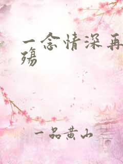 一念情深再念成殇