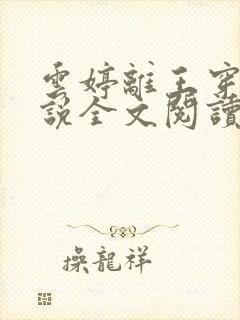 云婷离王穿越小说全文阅读