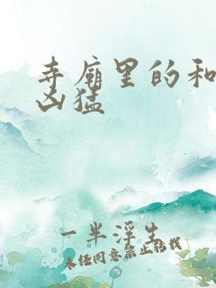 寺庙里的和尚很凶猛