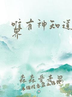 唯有神知道的世界