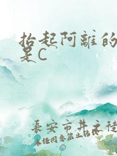抬起阿离的腿就是C