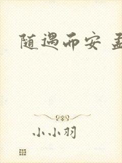 随遇而安 孟非