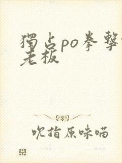 独占po拳击馆老板