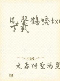 风声鹤唳txt下载