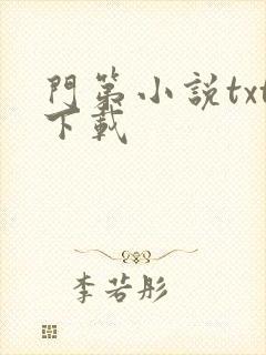 门第小说txt下载
