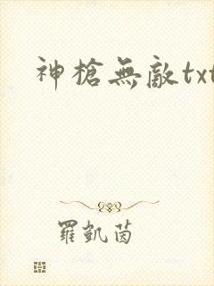 神枪无敌txt