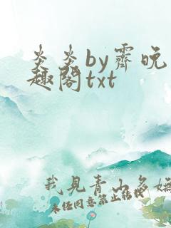 炎炎by霁晚笔趣阁txt