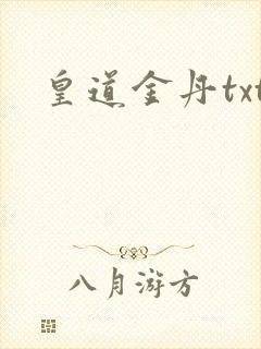 皇道金丹txt