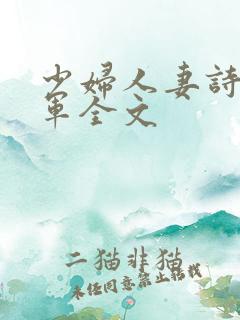 少妇人妻诗雨小军全文