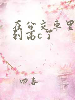 在公交车里c弄到高c了