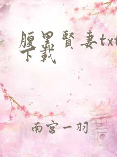 腹黑贤妻txt下载