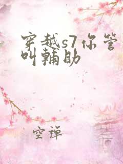 穿越s7你管这叫辅助