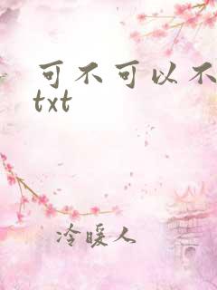 可不可以不嫁人txt