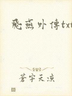 飞燕外传txt