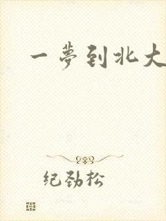 一梦到北大