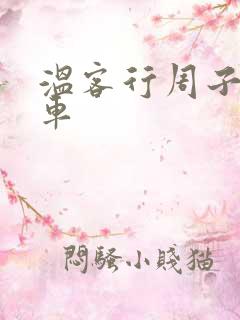 温客行周子舒全车