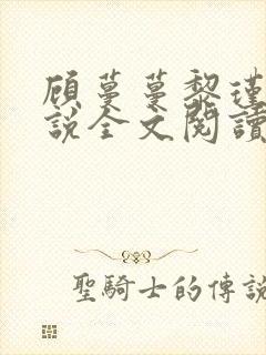 顾蔓蔓黎瑾泽小说全文阅读