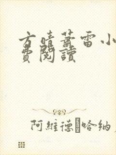 方晴萧雷小说免费阅读