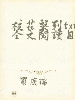 校花系列txt全文阅读目录