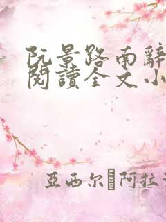 阮景路南辞免费阅读全文小说