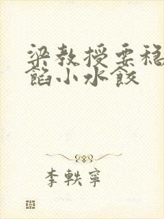 梁教授要稳住肉馅小水饺