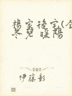 杨家后宅(全)冬儿 暖阳