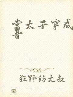 当太子穿成大福晋