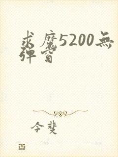 求魔5200无弹窗
