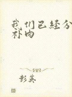 我们已经分手了补肉