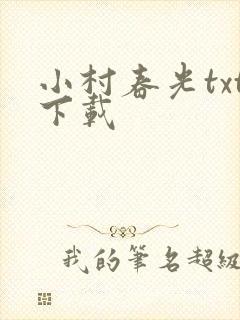 小村春光txt下载