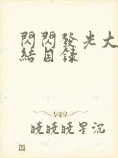 闪闪发光大团圆结目录