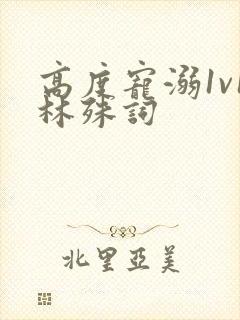 高度宠溺1v1林殊词