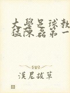 大学足球教练王猛陈磊第一篇