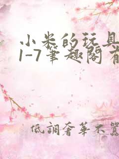 小米的玩具日记1-7笔趣阁有声