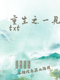 重生之一见倾心txt